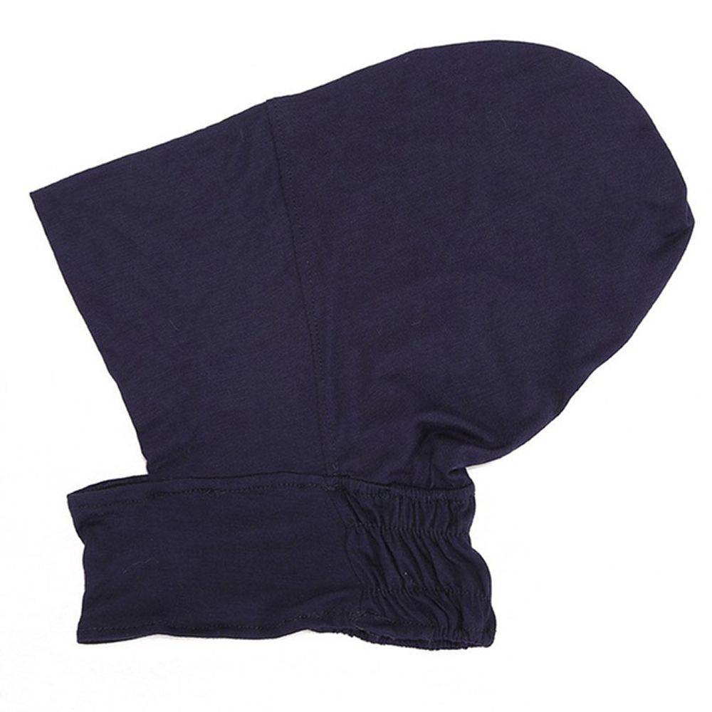 Элегантный исламский внутренний колпак, однотонный мусульманский подшлемник, тюрбан, женский хиджаб, головные платки