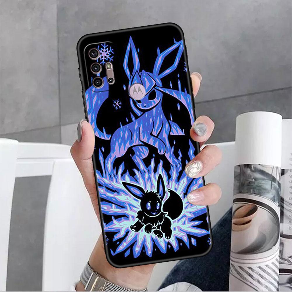 Крутой чехол с изображением покемона Пикачу для Motorola G30 G60 Edge 20 G9 G22 G8 Power G31 G500 G50 30 Pro, черный мягкий чехол для телефона
