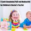 Kids Pretend Play Doctor Kits Travel Case Medicals Tool Interactive Learning Toy For Preschoolers And Toddler Roleplay