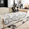 Цветочный синель неправильной формы, коврик для дивана, Нескользящий чехол для дивана в гостиной, прямой ряд, полотенце, не царапается