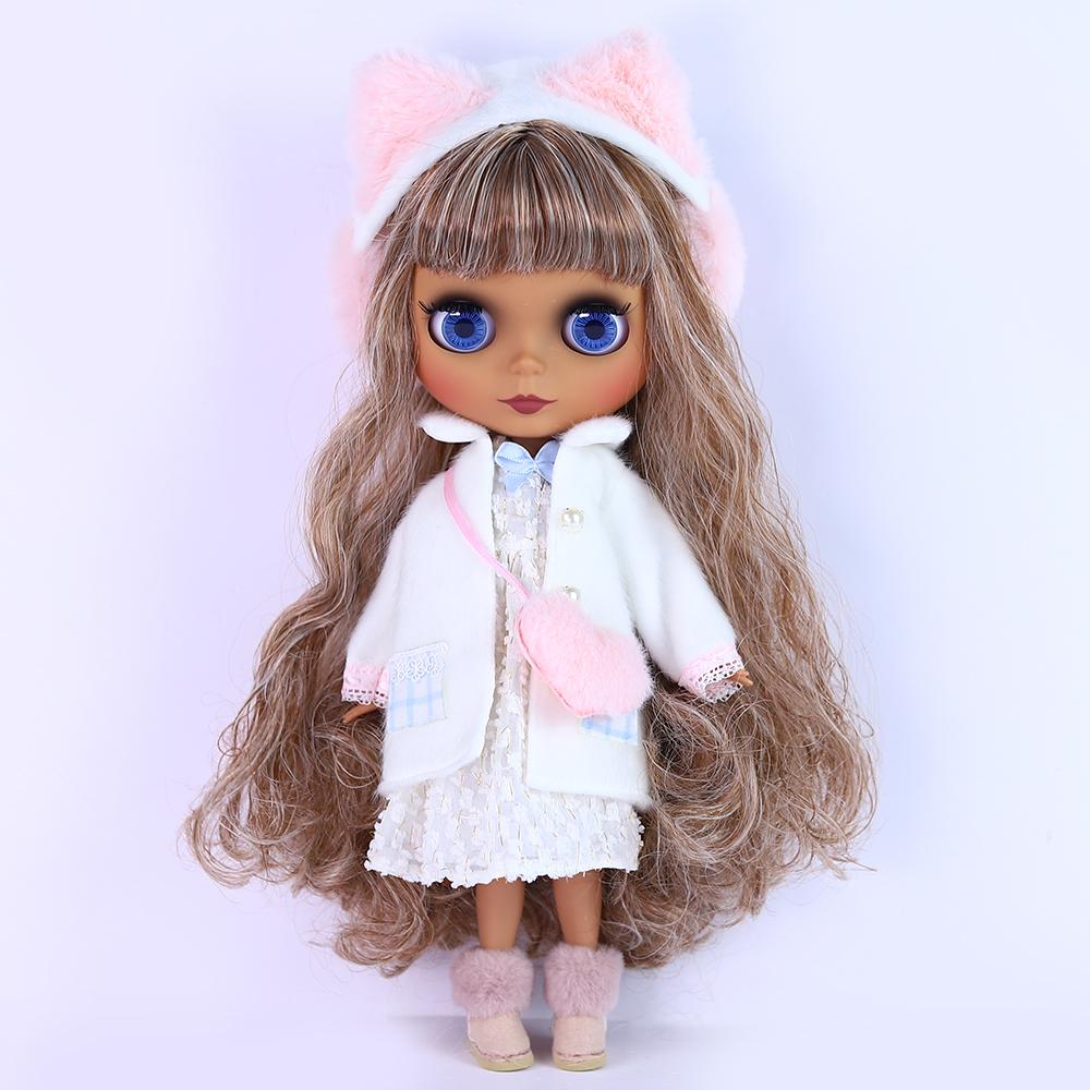 Кукла ICY blyth 1/6, кукла BJD, шарнирное тело, коричневая кожа, матовое лицо, 30 см, игрушка в подарок, аниме для девочек SD