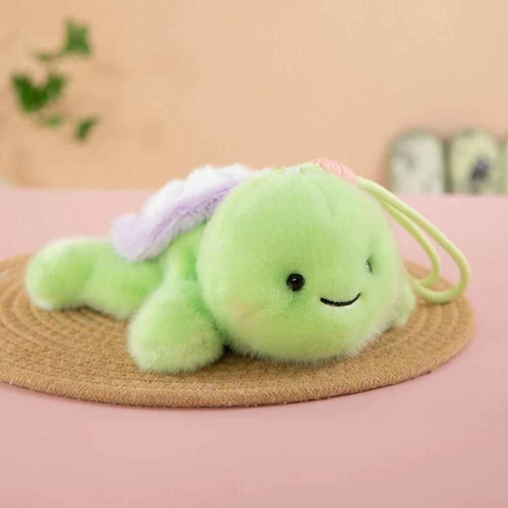 Watermelon Grape Turtle Plush Keychain PP Cotton Green Doll Key Ring Birthday Gift