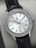 Pablo Raez Women's Quartz Rhinestone Watch with Leather Strap - Trendy & Versatile Gift