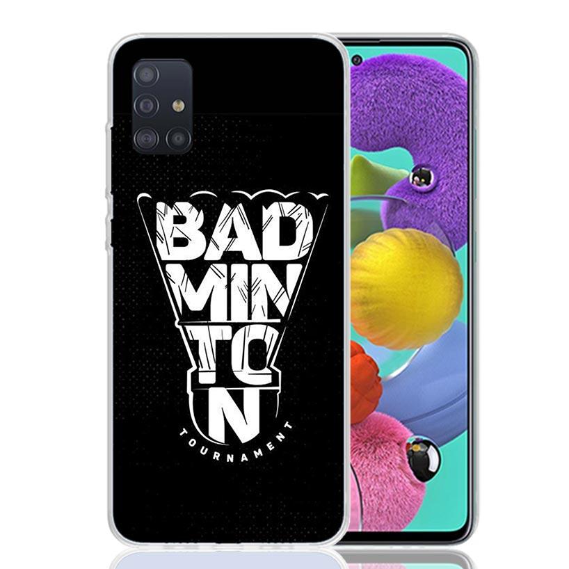 Чехол для телефона для бадминтона для Samsung Galaxy A52 A32 A22 A12 A02S A50S A30S A51 A31 AA71 Note 20 Ultra 10 S10 Plus Galaxy A52 A