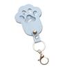 Pet Memorial Keychain Pendant Dog Cat Claw Design Faux Leather Pet Hair Memorial Keychain Pet Accessory