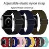 Эластичный тканый ремешок-петля для Apple Watch серии 8/7/6/5/4/3/2/se Регулируемый нейлоновый ремешок для часов iwatch 41, 45 мм, 49 мм, 44, 40 мм, браслет