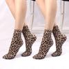 Leopard Large Flower Print Short Socks Summer Single Shoes Short Stockings High Elastic Comfortable Breathable Ultra-thin