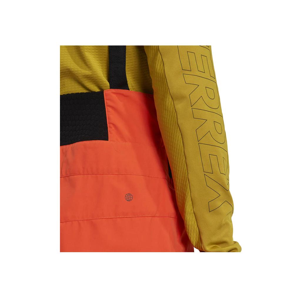 Adidas Letter Logo Embroidered Suspender Ski Pants Men Pants Orange HC7734