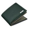 Зеленый/серый кожаный мужской кошелек Kyle
