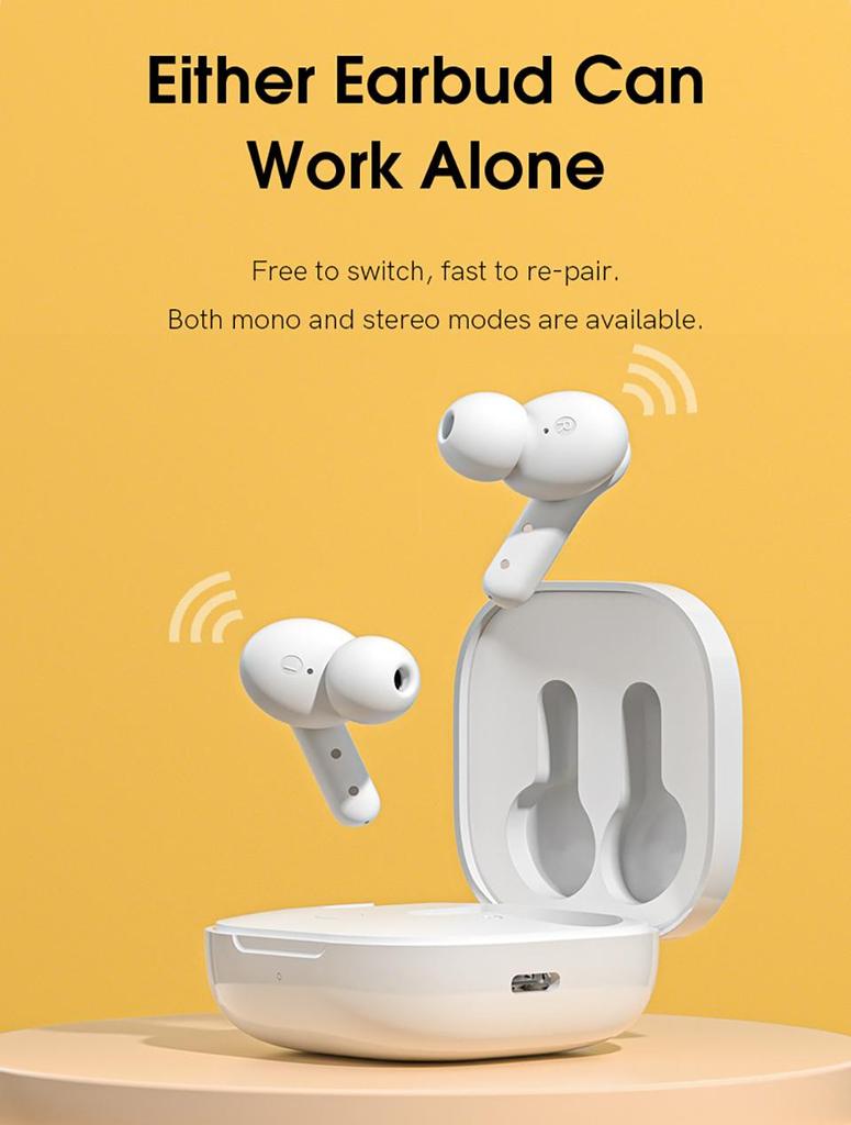 QCY T13 Bluetooth-наушники V5.1 Беспроводные TWS наушники с сенсорным управлением 4 микрофона ENC HD гарнитура для вызовов Настройка приложения