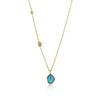Turquoise 925 Silver Necklace N014-02G