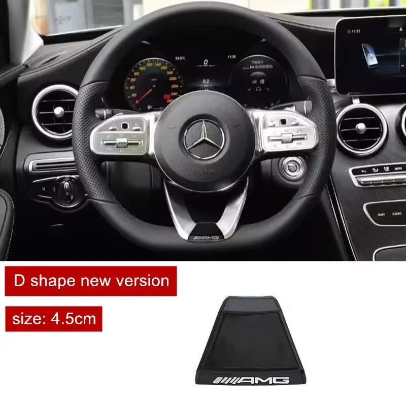 Car Steering Wheel Emblem Sticker Interior Badge Decoration for Mercedes benz W203 W204 W205 W176 W211 W212 W213 GLA GLC AB1