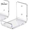 Space Saving Wall Rack Acrylic Skateboard Bracket, Mount Horizontal Snowboard Display Rack, Clear Sports Equipment Sturdy Longboard Holder,