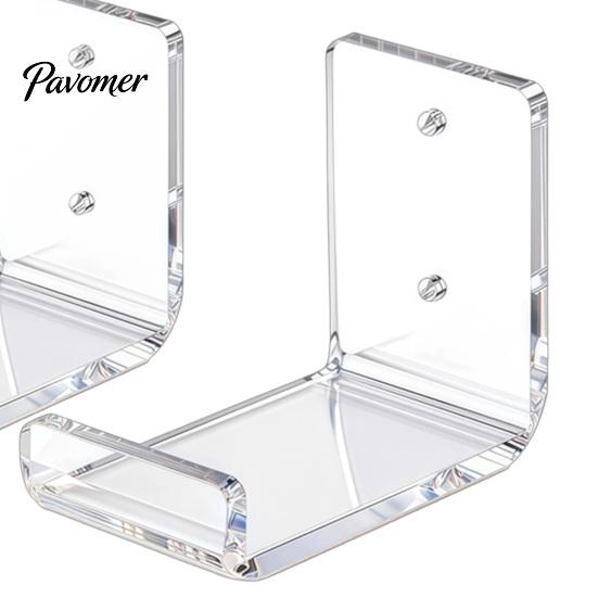 Space Saving Wall Rack Acrylic Skateboard Bracket, Mount Horizontal Snowboard Display Rack, Clear Sports Equipment Sturdy Longboard Holder,