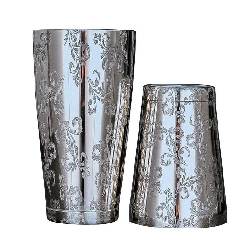 Бостонский шейкер для коктейлей, креативная гравировка, мартини-бар, набор банок для смешивания из нержавеющей стали, инструменты для вечеринки