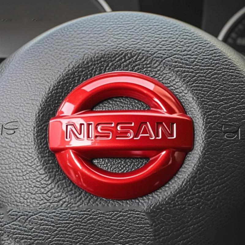 52 мм Значок-эмблема на руль автомобиля ABS Наклейка для Nissan Qashqai J10 J11 Leaf Juke Tiida Sentra Teana X Trail T30 T32 Almera