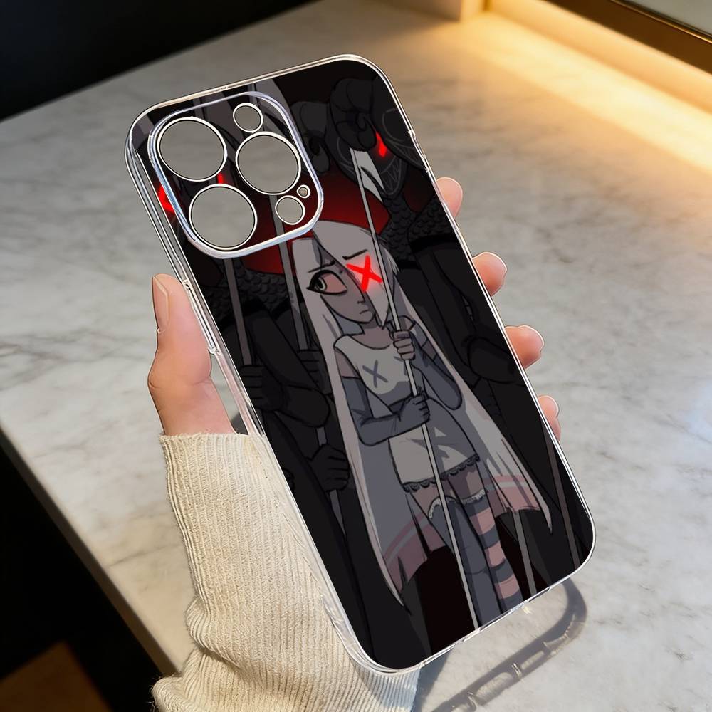 H-hazbin hotel V-veggie Чехол для телефона Прозрачный Силиконовый Мягкий Для iPhone 17 16 15 14 13 12 11 Mini Pro Max Plus