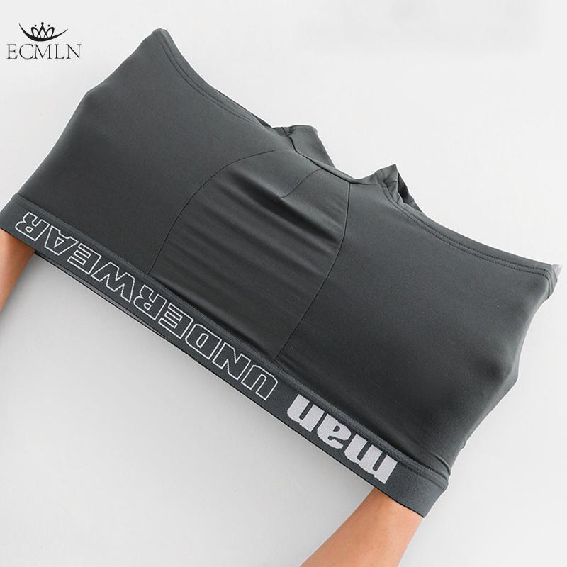 Модное однотонное мужское нижнее белье, трусы, широкий пояс, удобные боксеры, мягкое и дышащее нижнее белье, трусы, трусы, боксеры