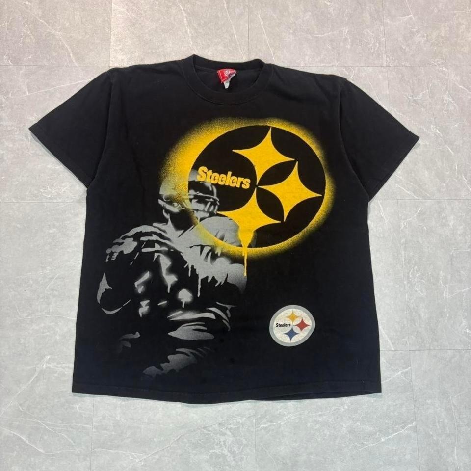 2000's Pittsburgh Steelers black cotton #NFL #steelers #gridiron Unisex T-Shirt