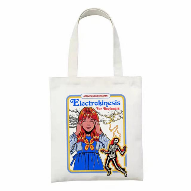 Женская парусиновая сумка для покупок Женская парусиновая сумка Сатана Дьявол Кот Эко-сумка Большая сумка Многоразовые сумки для покупок Женская сумка для покупок