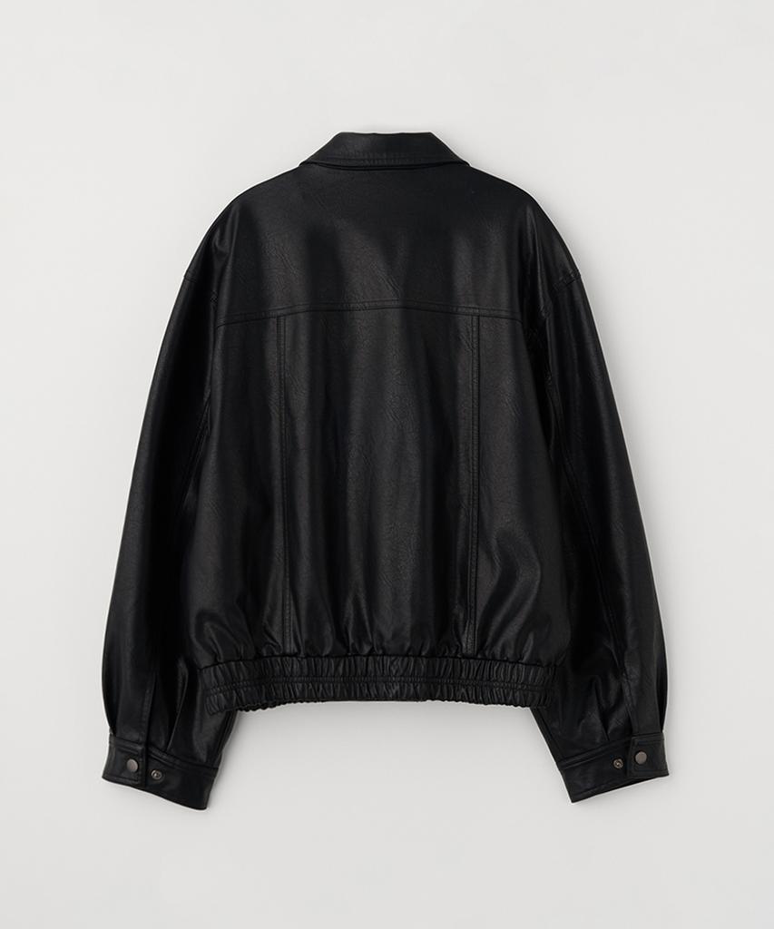 Celitails Faux Leather Pocket Jumper_Black