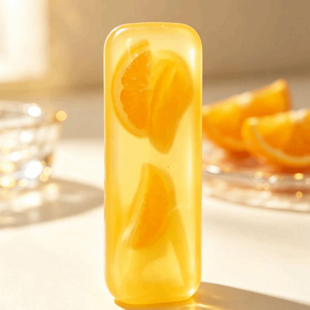 Soft Creamy Texture Squishy Toy Transparent Fruit Ice Cube Squishy Toy Reduce Pressure Toy Adults