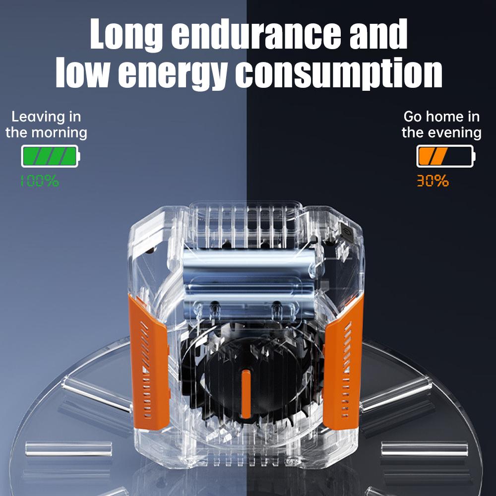 Portable Waist Fan Mini Rechargeable Portable Fan Outdoor Mini Air Cooler Wearable Clip Fan For Running Camping Sport