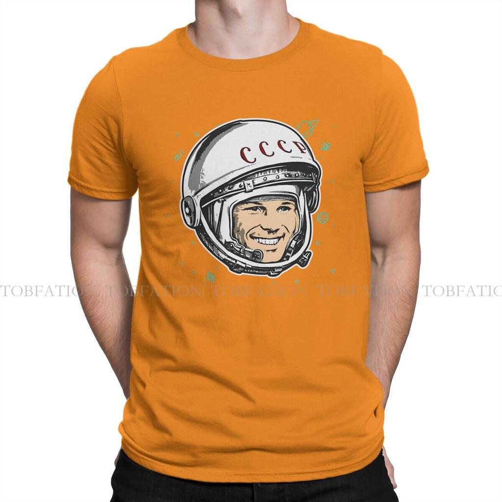 Cccp Ussr Russian Soviet Union Yuri Gagarin Tshirt Graphic Unisex Tops Vintage Fashion Summer Clothing 100 Cotton T Shirt