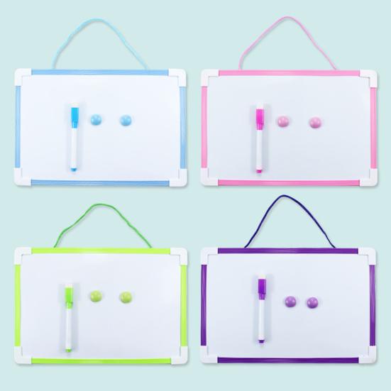 Набор магнитных досок с подвесным тросом и рамкой из ПВХ, гладкая поверхность для письма