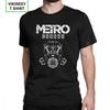Мужская футболка Metro Exodus Футболки Противогаз Токсичные Игры Гейминг Артем Призрак Короткий рукав Футболки Круглый вырез Одежда Чистый хлопок
