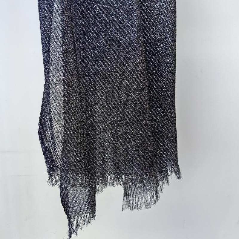 Женский плиссированный шарф жатый хлопок длинный шарф-муфта мятая шаль женский хиджаб мерцание золотой нити мусульманский хиджаб