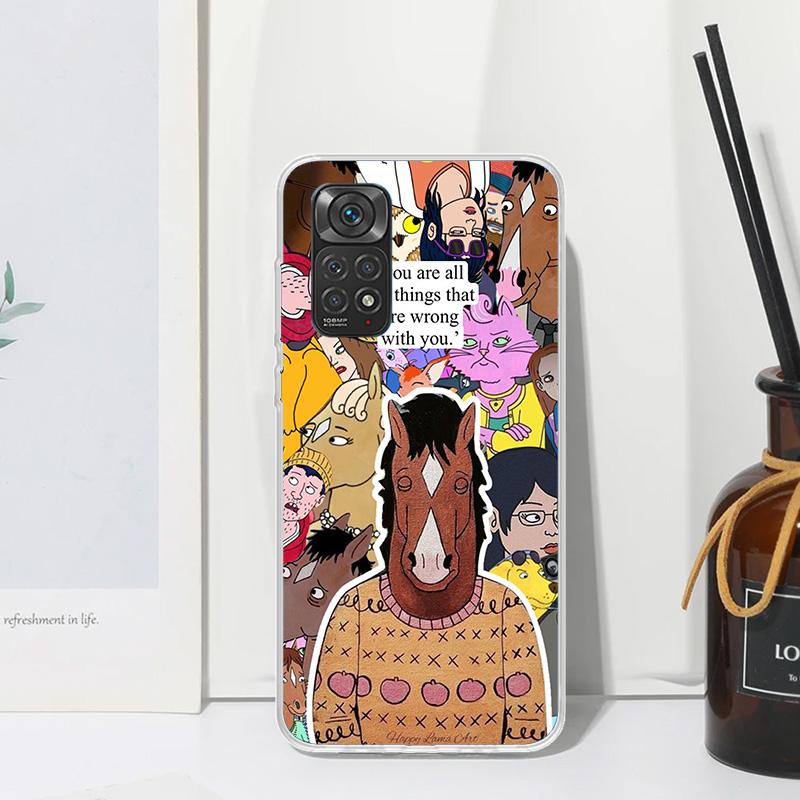 Cartoon B-BoJack Horsemans Phone Case For Xiaomi Redmi Note 15 13 14S 14 Pro Plus 12S 11S 10S 12 11E 10 11T Art Fundas Back Cove