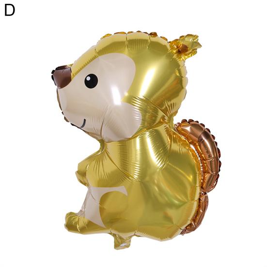 Воздушный шар из алюминиевой пленки, праздничный, без утечек, декоративный забавный воздушный шар в виде джунглей, кролика, енота, лисы, для вечеринки