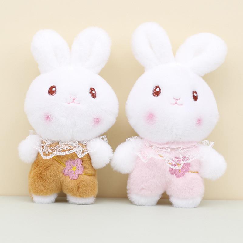 Adorable Plush Bunny Keychain Stuffed Toy 4 Inch Wedding Toss Doll Wholesale