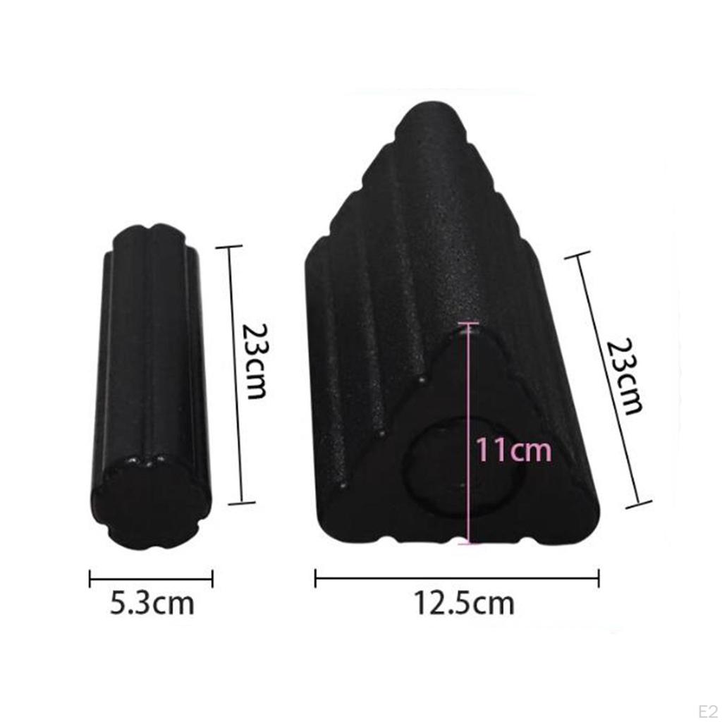 2 в 1 Треугольный блок для йоги, кирпич, гибкость, мышцы, портативная колонна, ролик для тренировки баланса