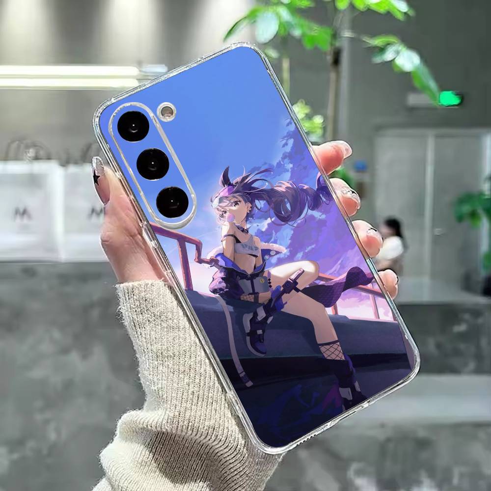 Чехол для телефона H-Honkai Silver Game Wolf для Samsung Galaxy A91,80,73,72 ,71,53,52,32 ,31,22,21s,20, Прозрачный чехол