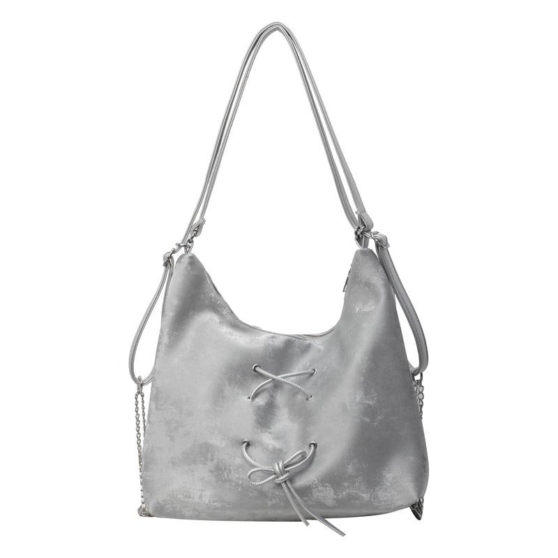 Модная женская сумка-мессенджер через плечо для студентов большой вместимости с бантом, новинка