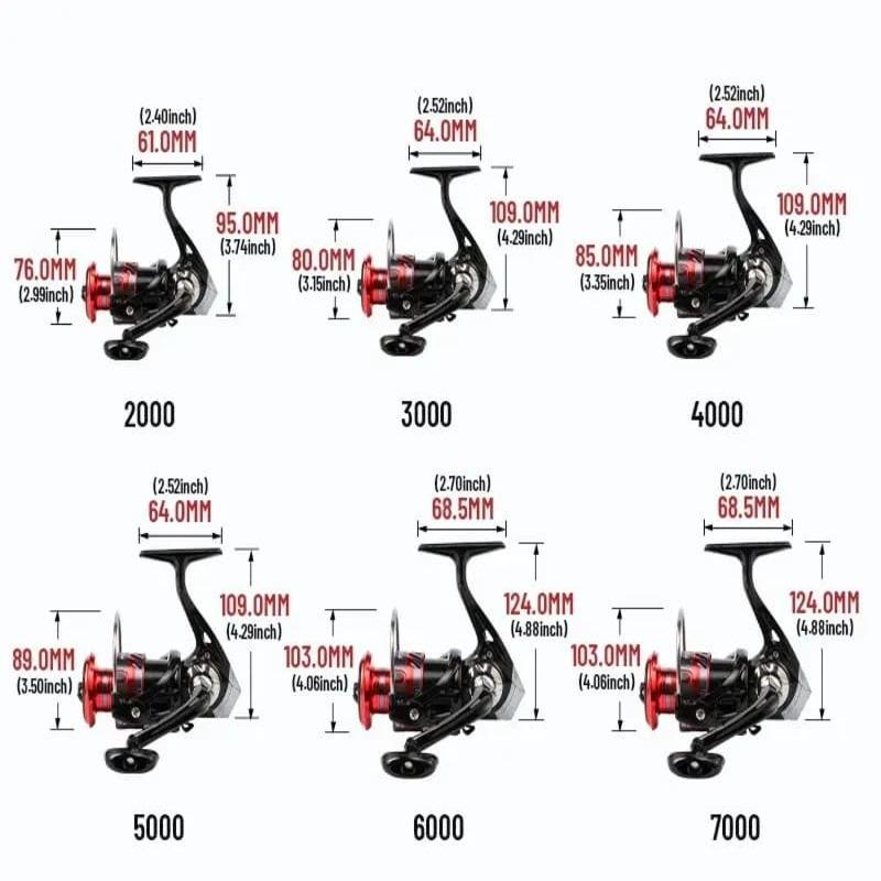 Катушка для спиннинга с металлической шпулей, 12 шарикоподшипников, катушка для ловли карпа, MQ2000-7000, металлическая леска, морская снасть
