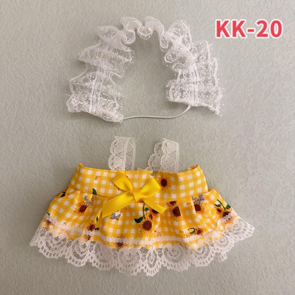 Одежда для хлопковой куклы 20 см, Милое и Сладкое Лолита-платье, Одежда для переодевания куклы 20 см