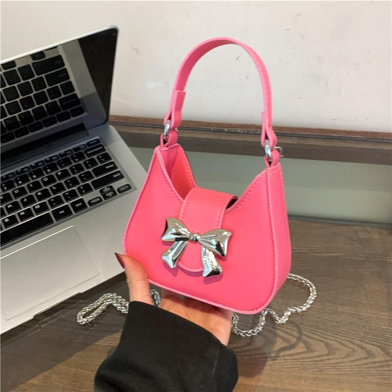 Unique Butterfly Knot Chain Bag 2024 Summer New French Style Shoulder Bag For Women