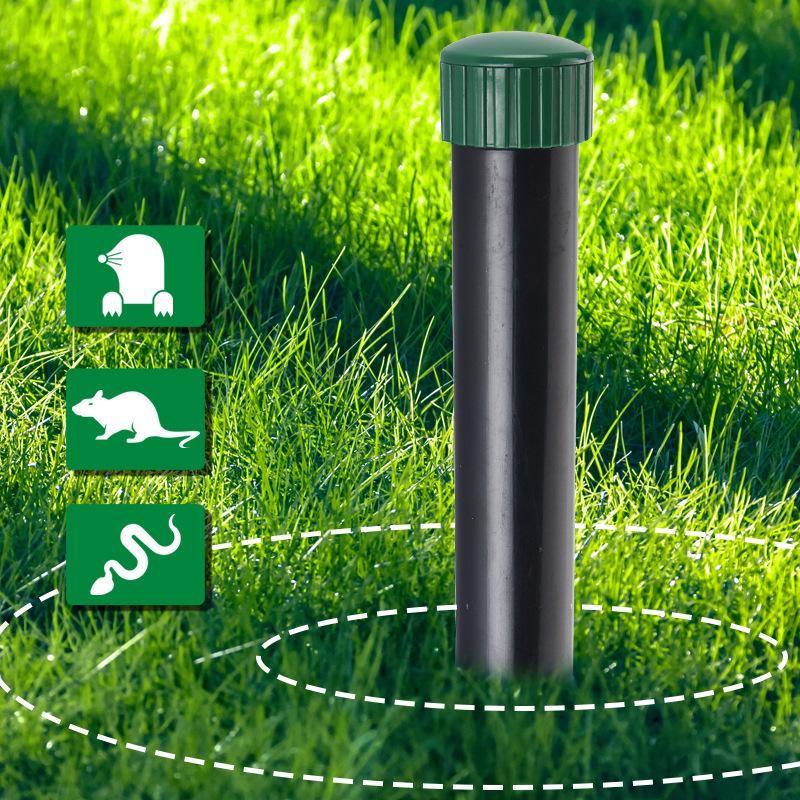 2 шт. Отпугиватель мышей, уличный звуковой отпугиватель кротов, отпугиватель животных, водонепроницаемый отпугиватель змей для газона, сада и патио