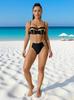 Женский европейско-американский раздельный купальник: Сексуальный бикини пуш-ап с декором горячим тиснением