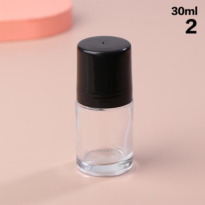 30/50Ml Empty Glass Refillable Roll On Bottles Plastic Roller Bottle Leak-Proof Cosmeitic Containers For Essential Oil Perfumes