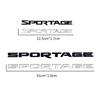 3D ABS Car Styling SPORTAGE Letter Logo Sticker Rear Bumper Tail Door Trunk Decal Auto Rear Emblem Decoration Accessories