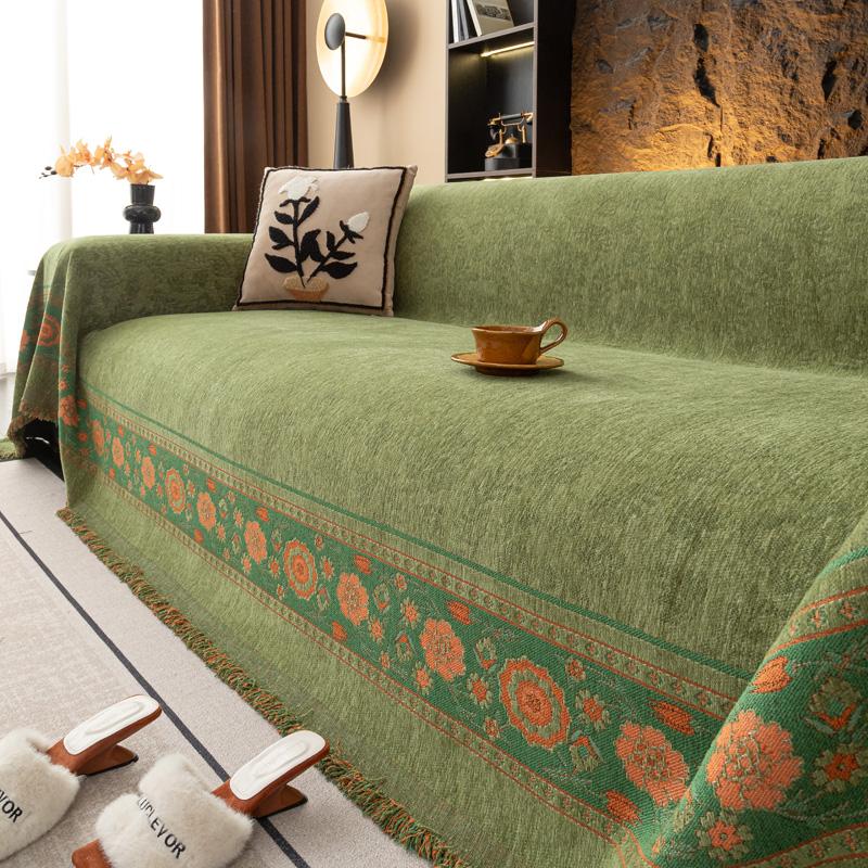 Скандинавский стиль Диванное полотенце, Шенилловое покрывало для дивана, Полотенце-чехол для подушки, Универсальный всесезонный чехол для дивана «все включено»