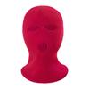 Winter Climbing Three-Hole Woolen Balaclava - Full Face Windproof Mask for Outdoor Cycling