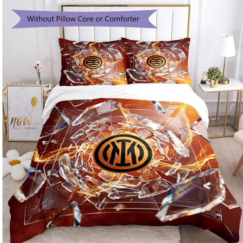 Borussia Dortmund Pattern Printed 3PCS Bedding Set Soft Skin-Friendly Washable Duvet Cover & Pillowcases Set All Season Bedroom