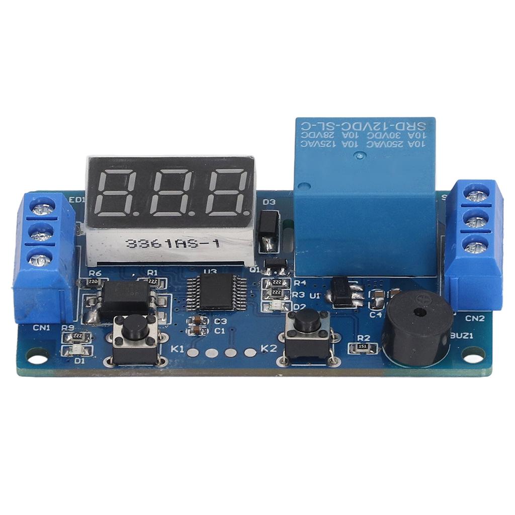 Time Relay Module Anti Interference MCU Online Programming 1 Channel Cycle Delay Relay with Digital