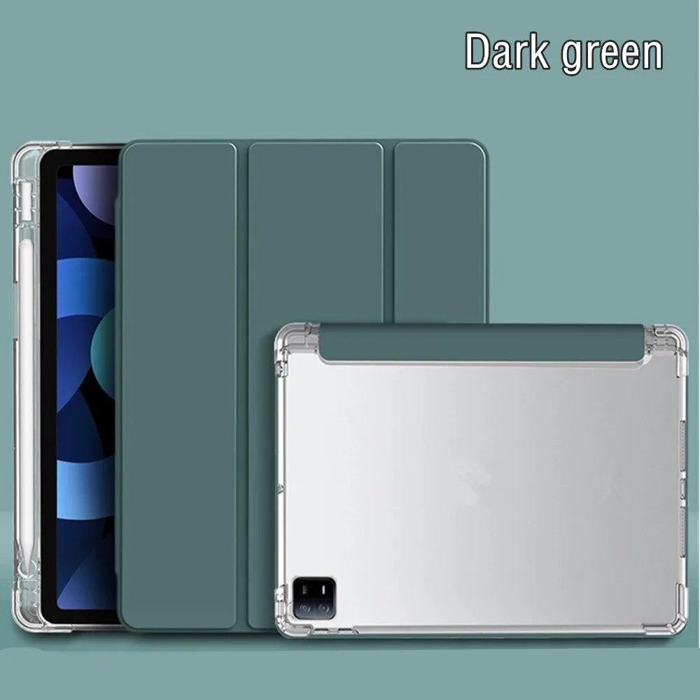 Чехол для Xiaomi Mi Pad 6 Pro 11 дюймов, прозрачный тройной держатель для карандашей, смарт-чехол для Funda Xiaomi Pad 6, чехол для Mi Pad 6 Pro 2023