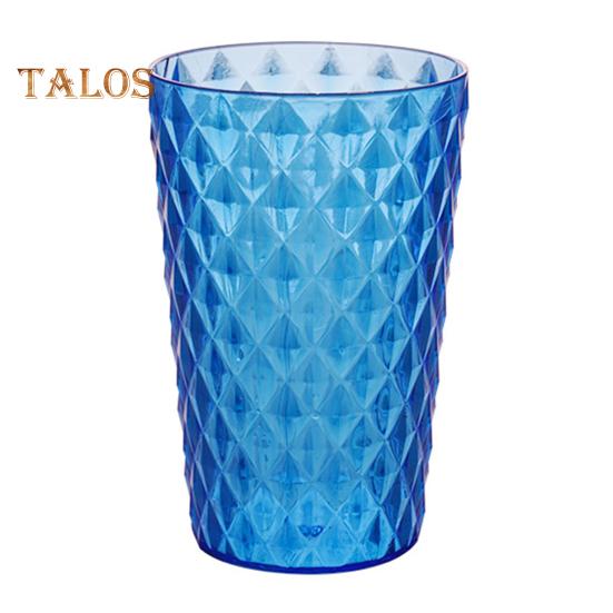 Drinking Glasses Multi-purpose Fine Workmanship Portable Good Unique Rhombus Textured Water Mug for Household